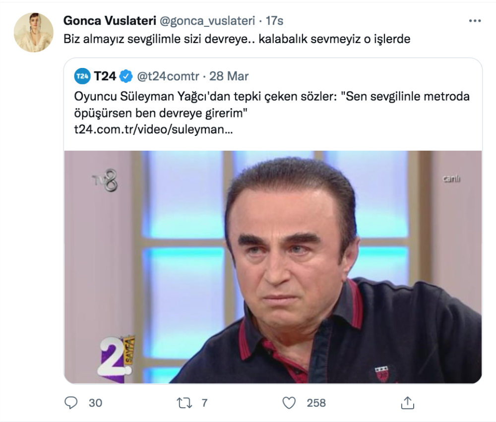 gonca vuslateri den suleyman yagcinin devreye girerim sozlerine olay yorum